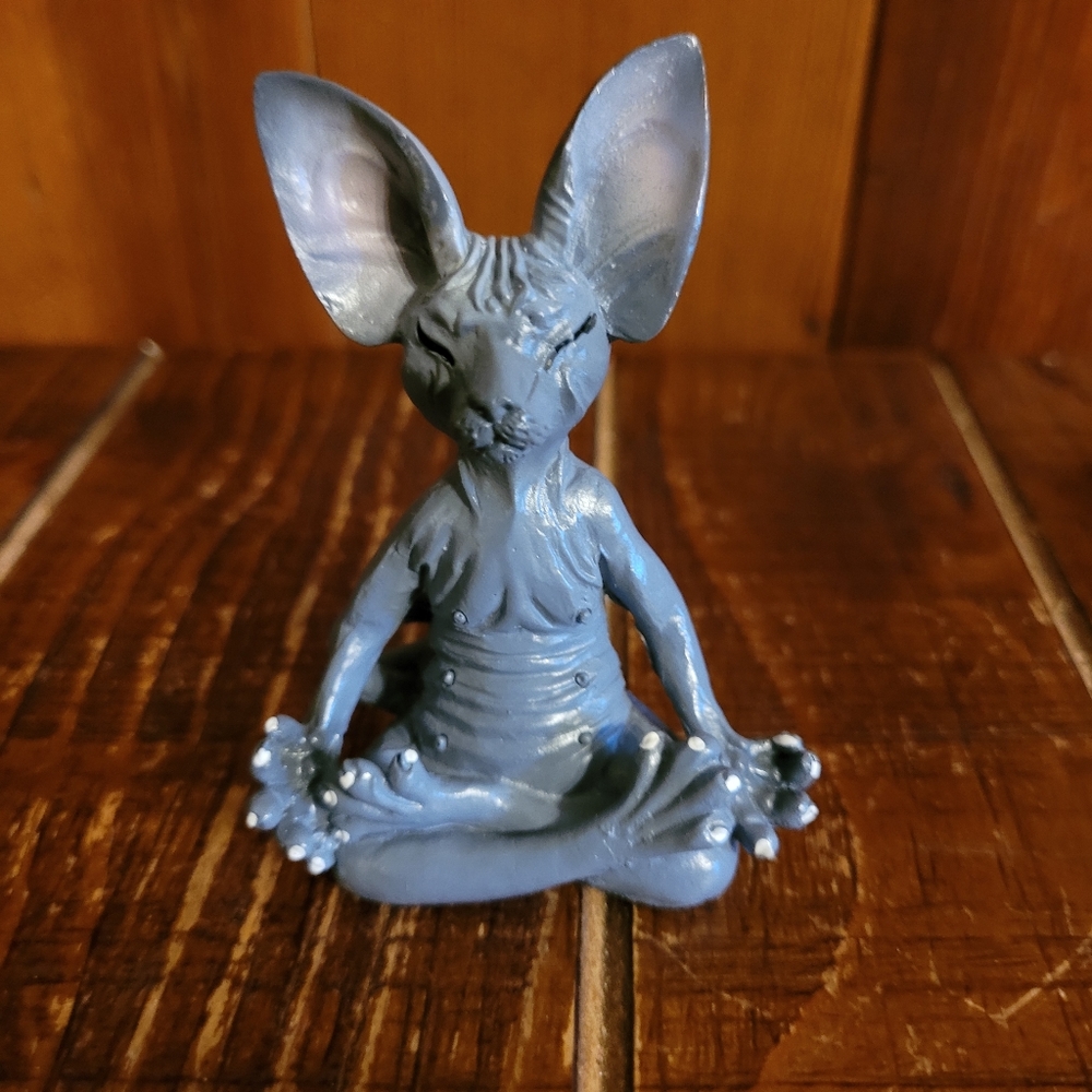 Meditating Zen Sphinx Cat Resin Figurine